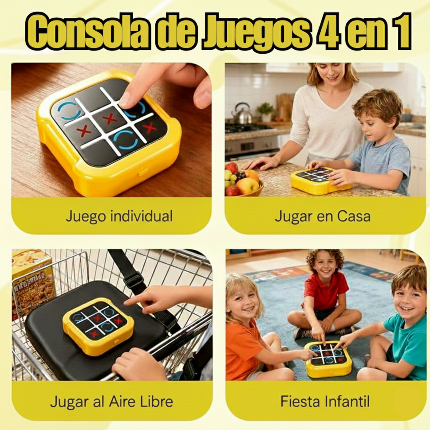 Flowzy™ Consola de Juegos 4 en 1